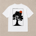 Back of white The Old Oak graphic T-shirt by Oakenford